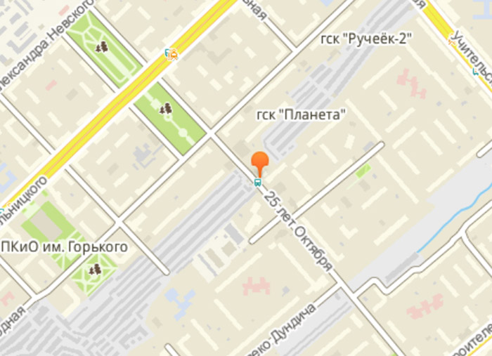 Карта 25 лет Октября 16/1 к1